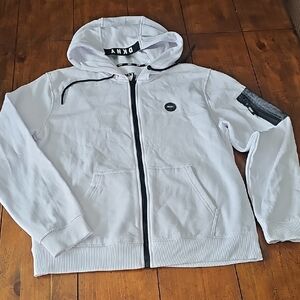 DKNY White Men's Hoodie Jacket
